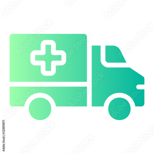 ambulance gradient icon