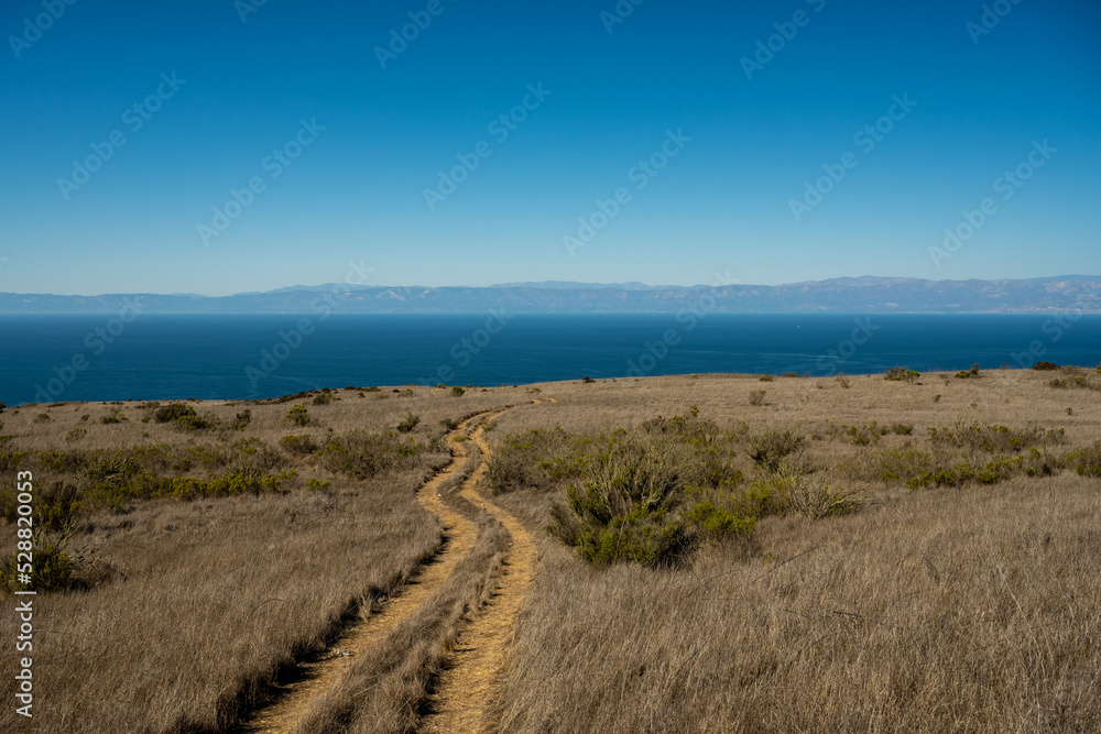Two Track Trail Along The Cliffs of Santa Cruz Island Two Track Trail Along The Cliffs of Santa Cruz Island