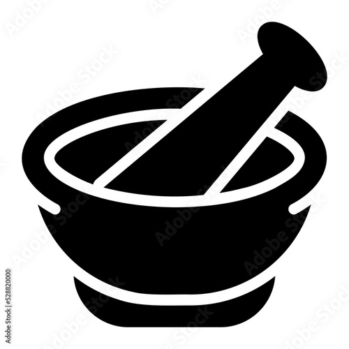 mortar glyph icon