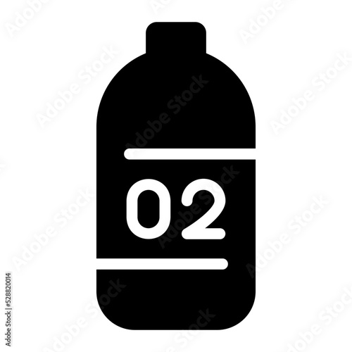 oxygen tank glyph icon photo