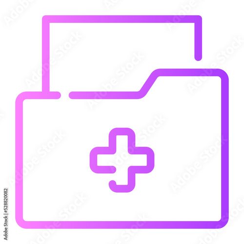 medical history gradient icon