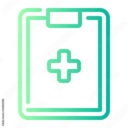 medical report gradient icon