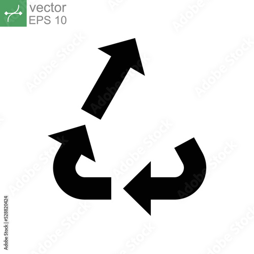 upcycle icon. Upcycling for Recycle Sustainability. sustainable development concept. reuse symbol for ecological. Zero waste lifestyle Solid style vector illustration design on white background EPS 10