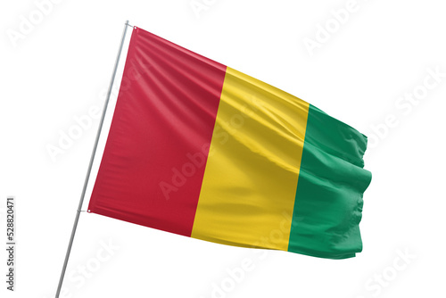 Transparent flag of guinea
