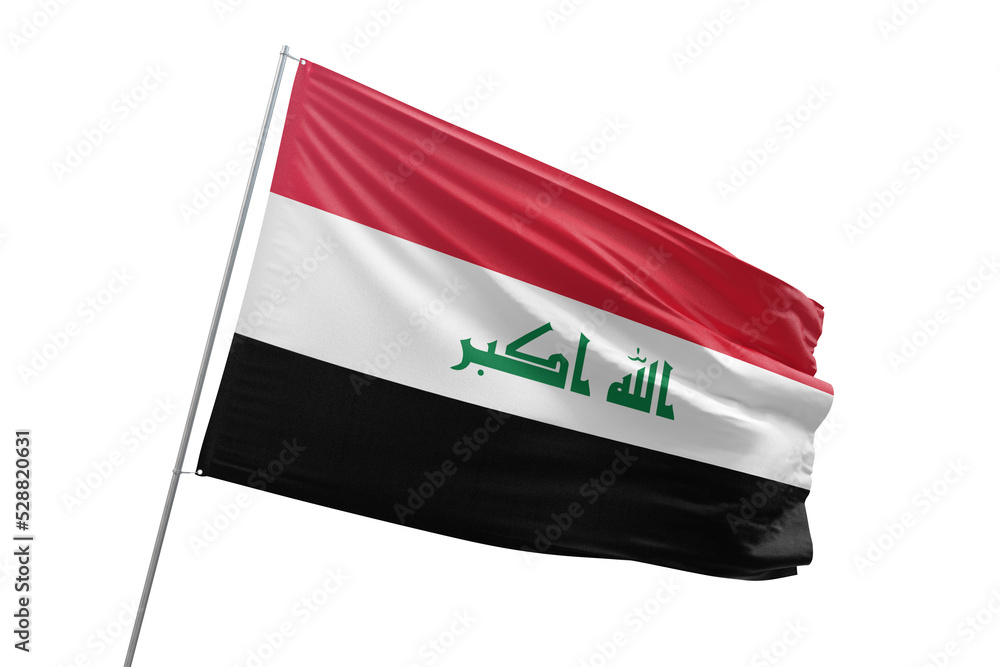 Transparent flag of iraq - obrazy, fototapety, plakaty 