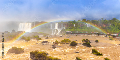  Partial view of the rainbow at Iguazu Falls