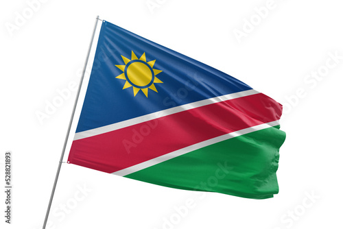 Transparent flag of namibia