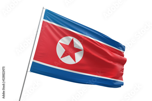 Transparent flag of north korea photo