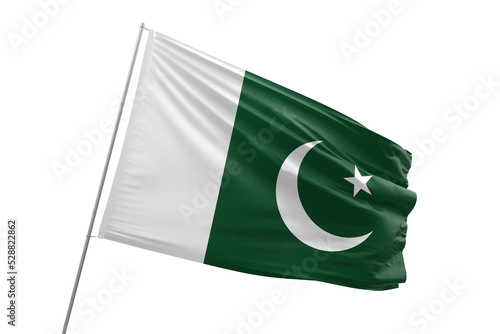 Bilde på lerret Transparent flag of pakistan