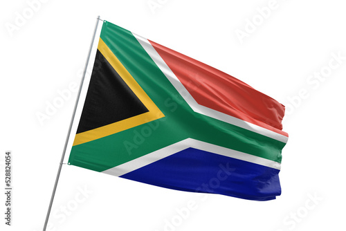 Transparent flag of south africa