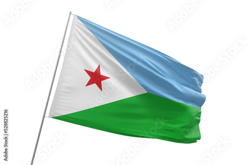 Transparent flag of djibouti photo