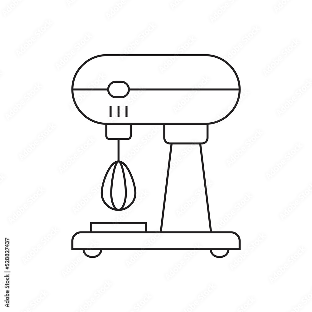 Kitchen mixer icon design food mixer icon. isolated on white background. vector illustration Kitchen mixer icon design food mixer icon. isolated on white background. vector illustration