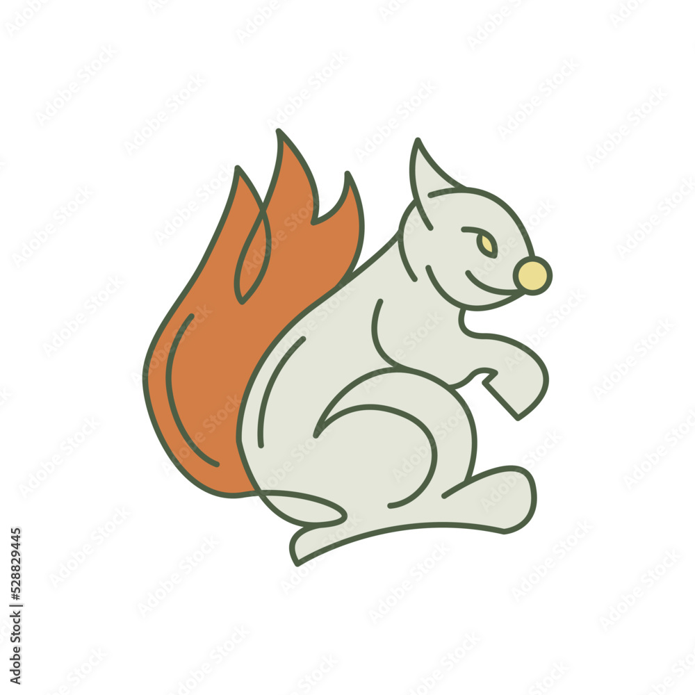 vector design. logo created from shape of simple modern squirrel logo.
vector design. logo created from shape of simple modern squirrel logo.