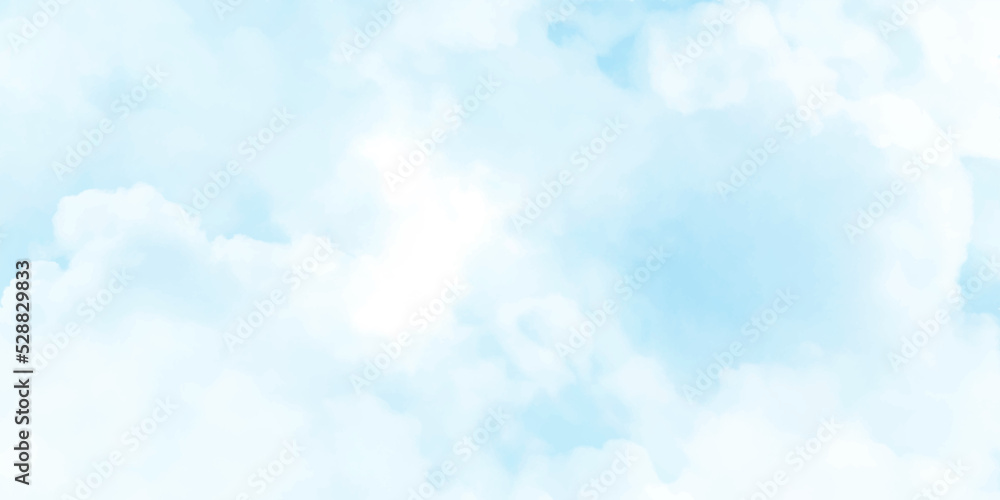 Blue sky with white cloud. The perfect sky background.