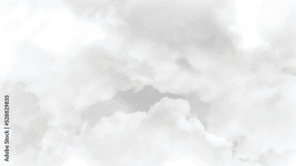 White cloudy sky for background.