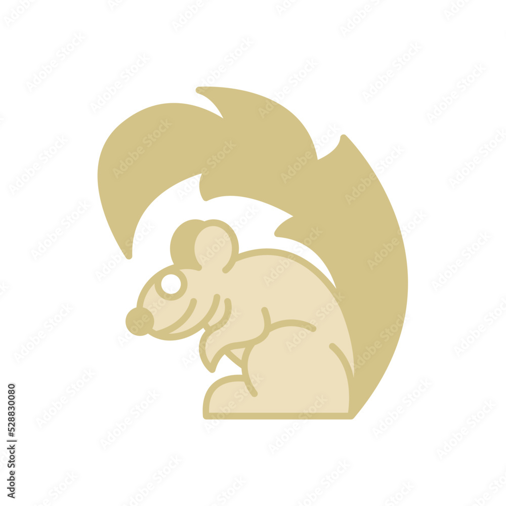 squirrel mascot logo design character.
squirrel mascot logo design character.