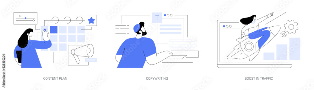 Smm software abstract concept vector illustrations. Smm software abstract concept vector illustrations.