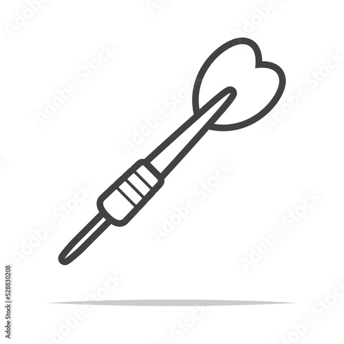 Dart pin icon transparent vector isolated
