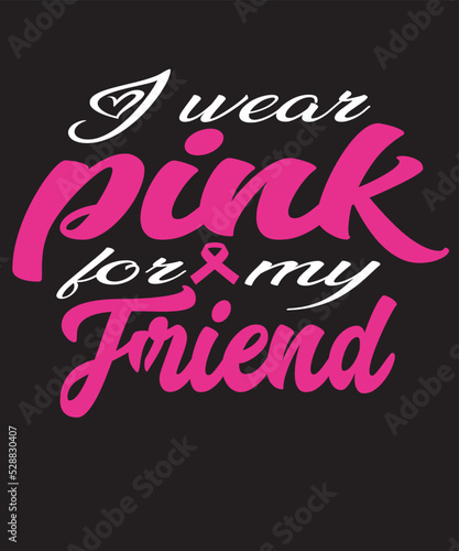 I wear pink for my sister t shirt design