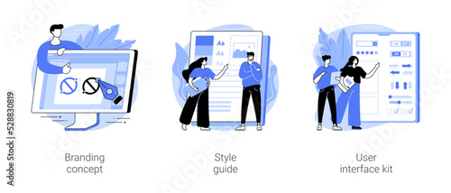 UI design isolated cartoon vector illustrations se