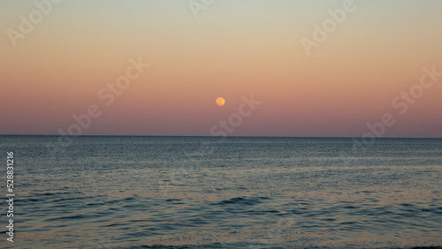 sunset on the beach