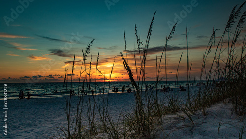 sunset on the beach