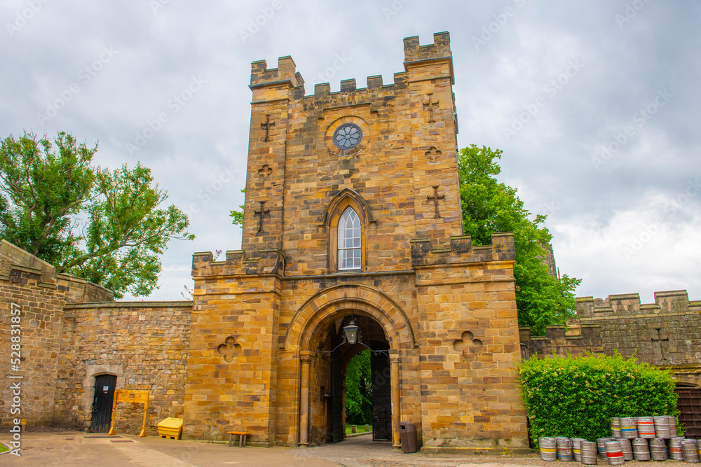 Durham Castle is a Norman style castle in the historic city center of Durham, England, UK. The Durham Castle and Cathedral is a UNESCO World Heritage Site since 1986. 