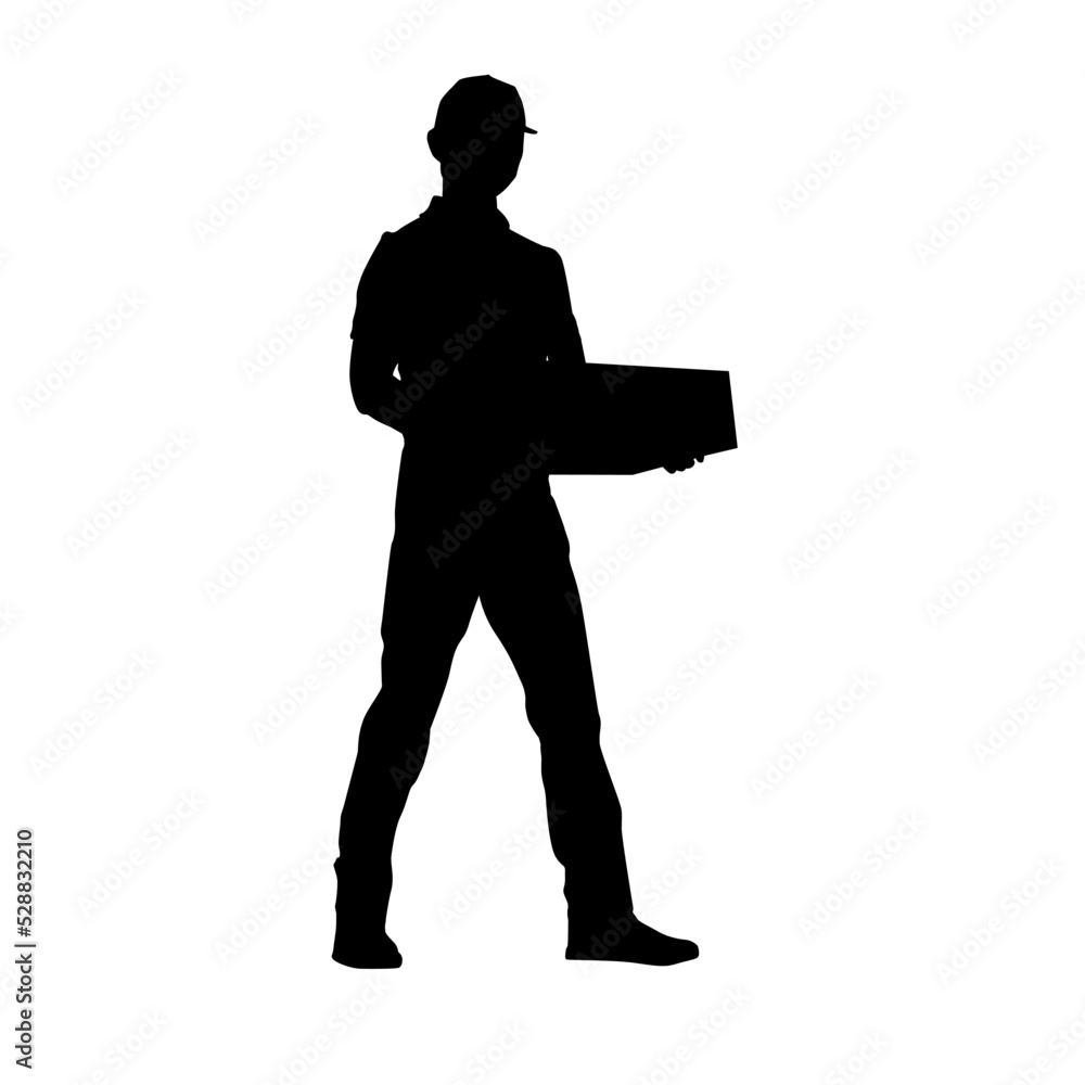 Delivery Man Silhouette
