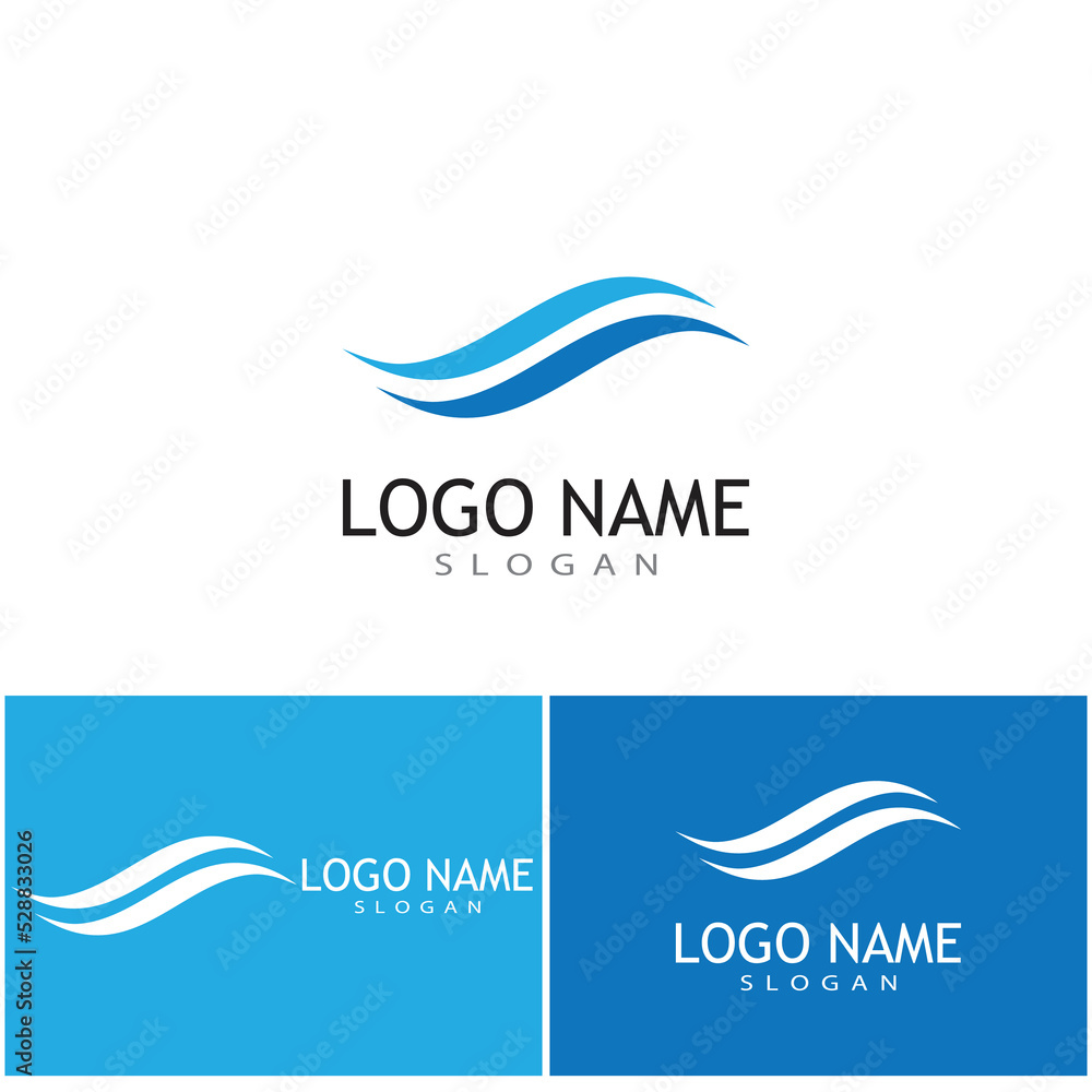 River vector icon illustration logo design River vector icon illustration logo design