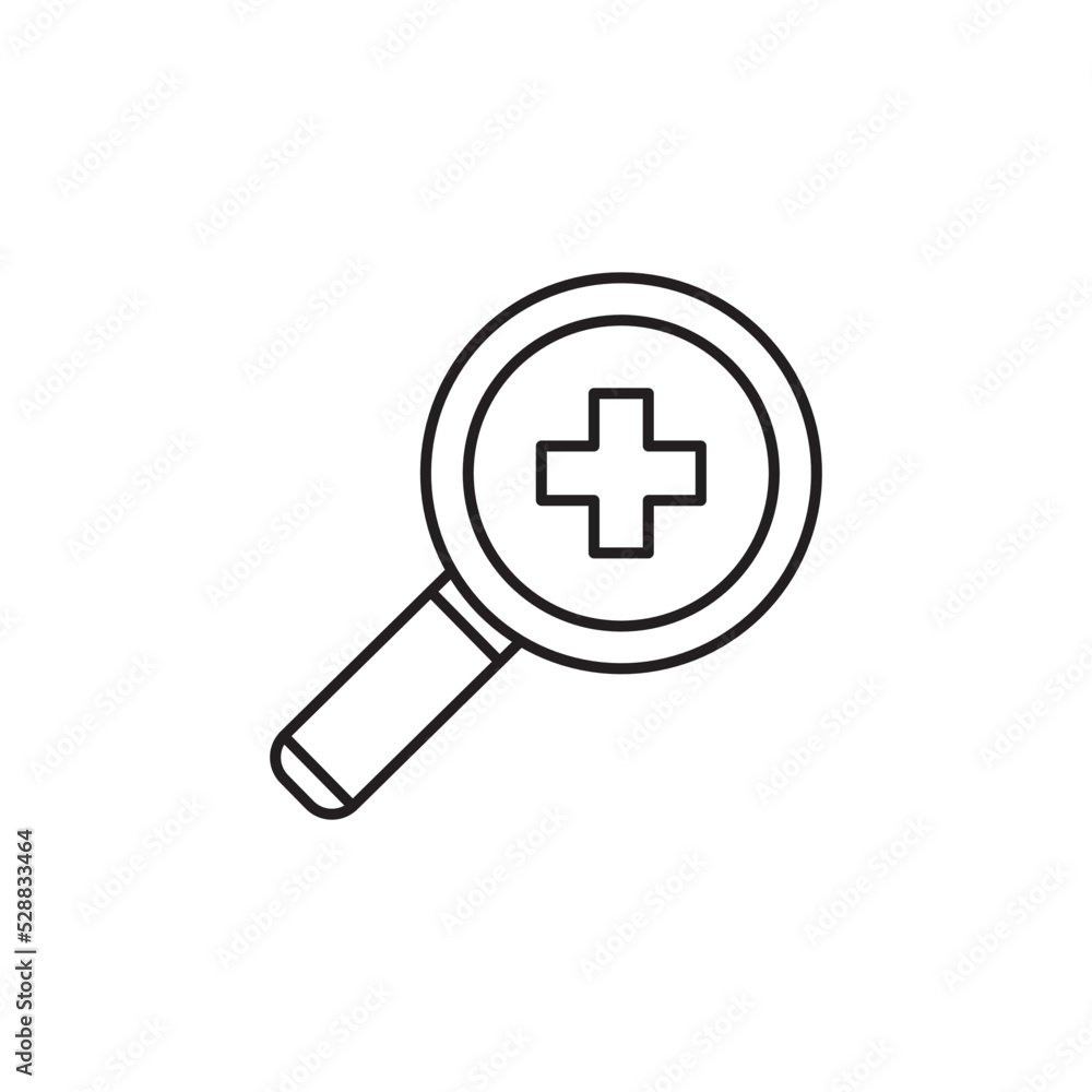 Fototapeta premium magnifying glass icon