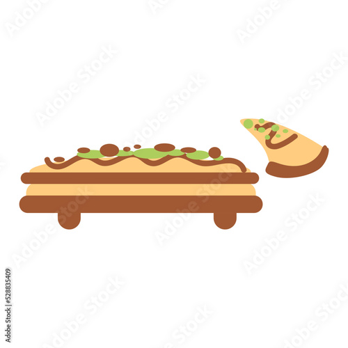 pizza restaurant food vector illustration