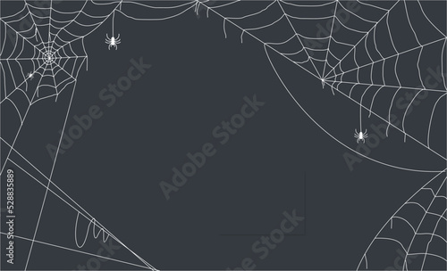 Foto spider web background for halloween template