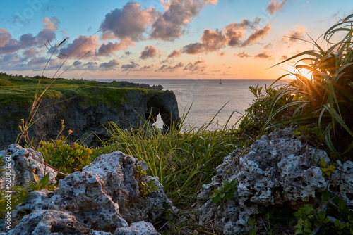 Cape Manzamo at Okinawa ocean