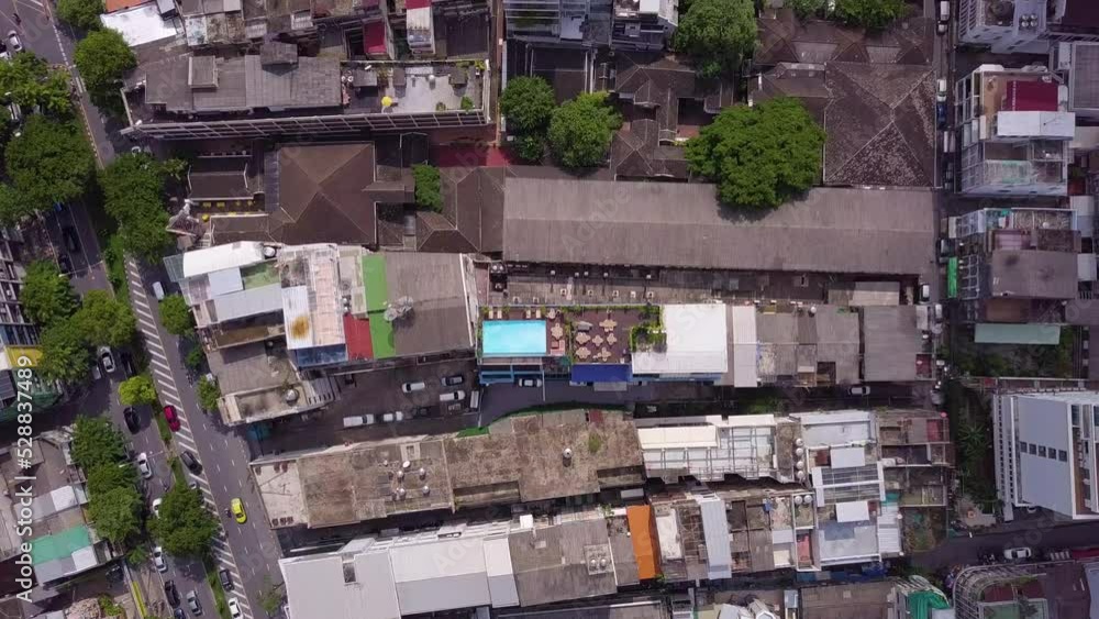 Drone shots of traffic and streets in Bangkok, Thailand Drone shots of traffic and streets in Bangkok, Thailand