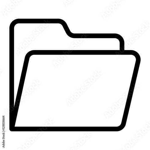 folder line icon