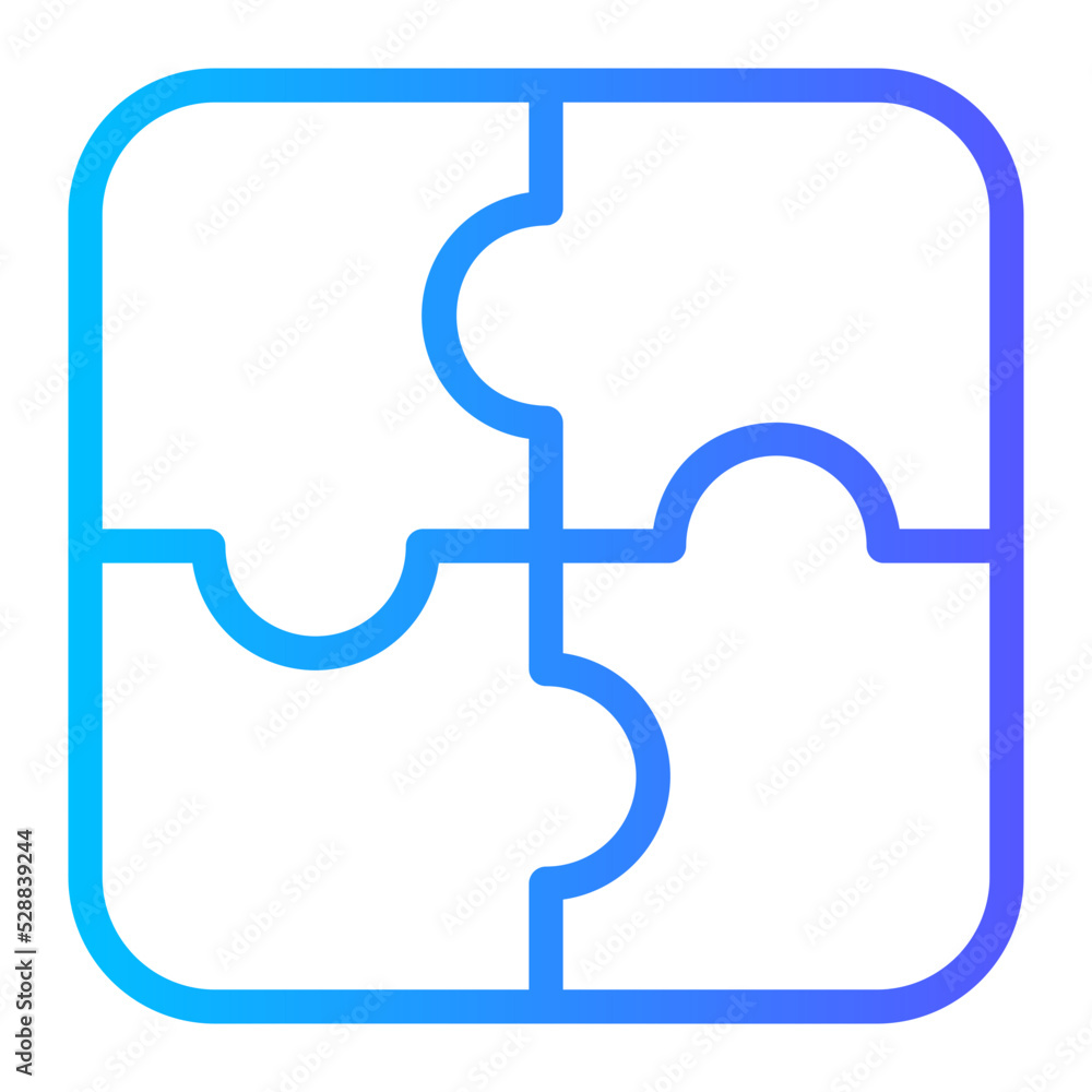 puzzle gradient icon puzzle gradient icon