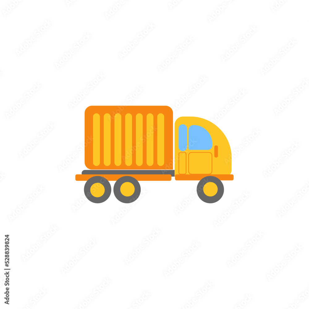 Truck transportation vehicle vector illustration