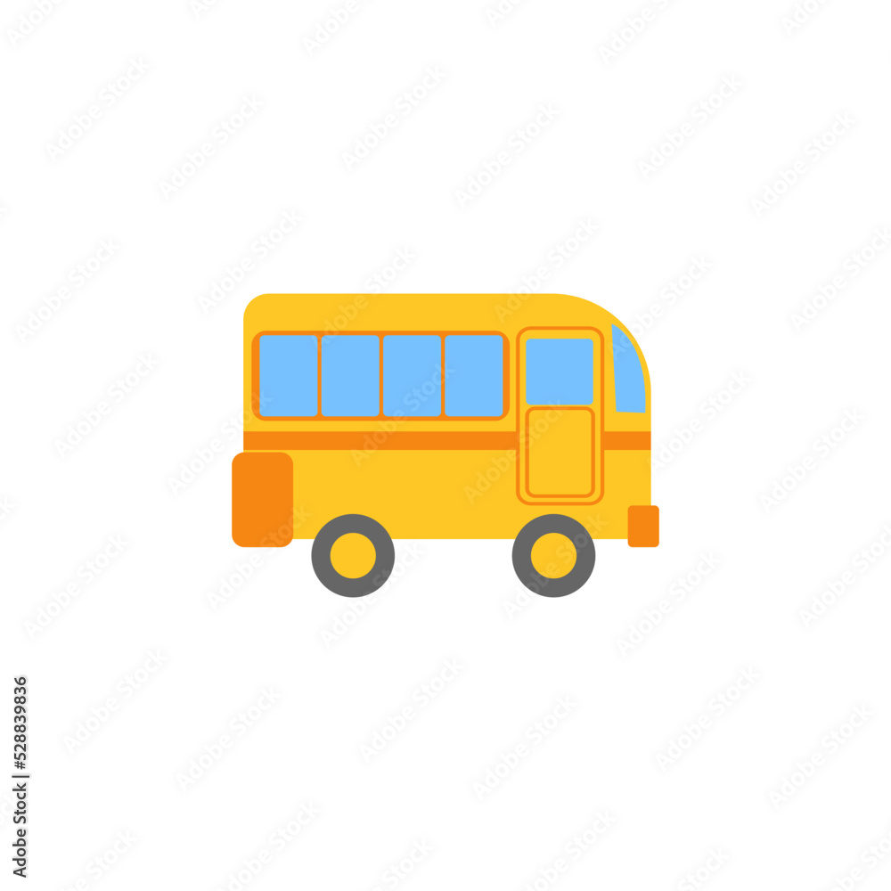 bus transportation vehicle vector illustration
