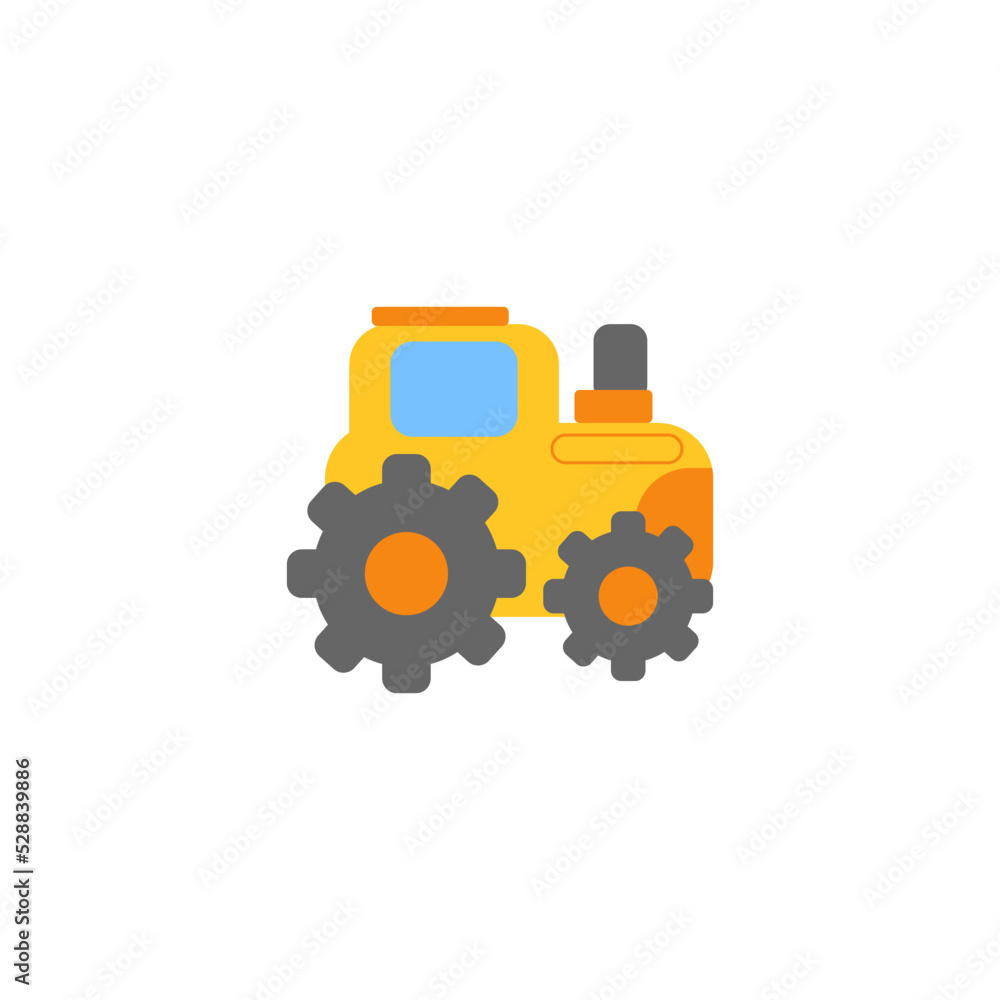 Tractor transportation vehicle vector illustration Tractor transportation vehicle vector illustration