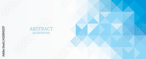 blue background banner with blue low poly space for text