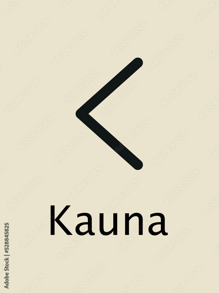 Kauna Rune. Complete collection of Rune alphabet, futhark. Writing ancient Germans. Vector Mystical symbols.
Esoteric, occult, magic illustration for Tattoos. Kauna Rune. Complete collection of Rune alphabet, futhark. Writing ancient Germans. Vector Mystical symbols.
Esoteric, occult, magic illustration for Tattoos.