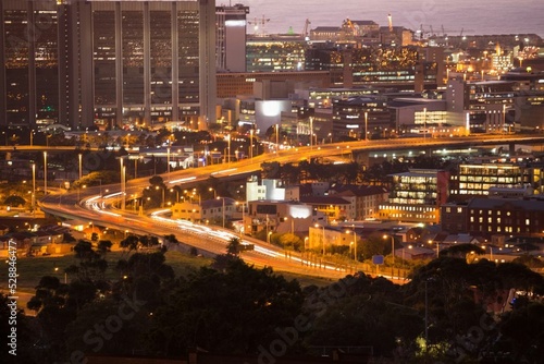 Illuminated cityscape © vectorfusionart
