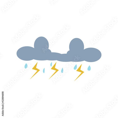 stormy weather vector illustration