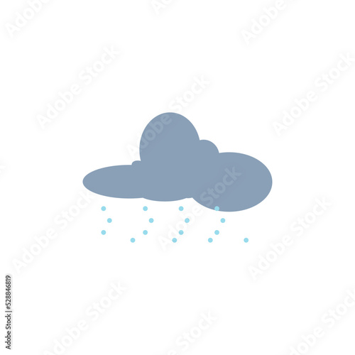 hail weather vector illustration