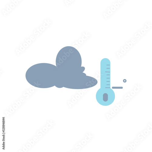 freezing weather vector illustration