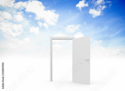 Open door in sky