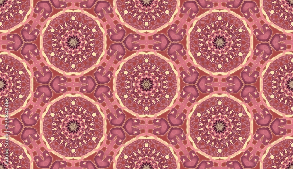 Wallpaper in the style of Baroque. Abstract ethnic pattern.Design for decorating, background, wallpaper, illustration, fabric, clothing, batik, carpet, embroidery.