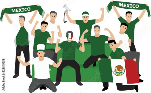 Passionate Football Fans From Mexico