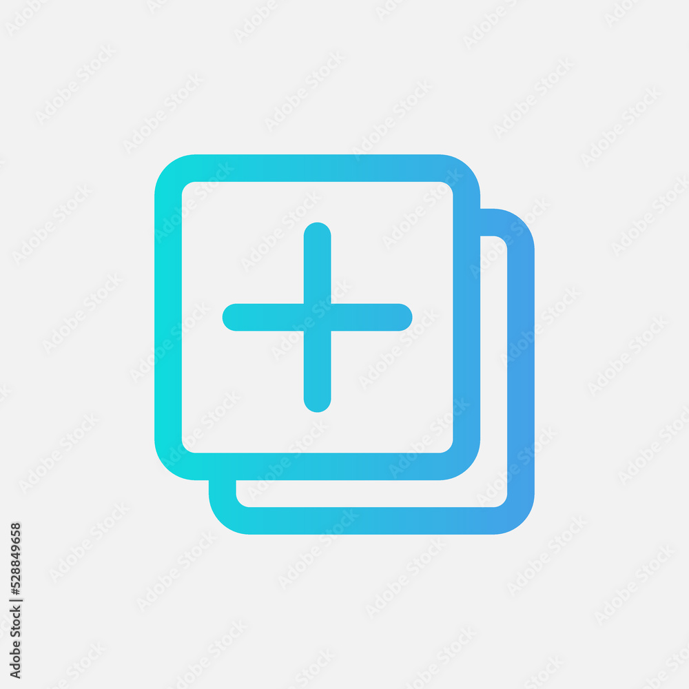 Add icon in gradient style about user interface, use for website mobile app presentation Add icon in gradient style about user interface, use for website mobile app presentation