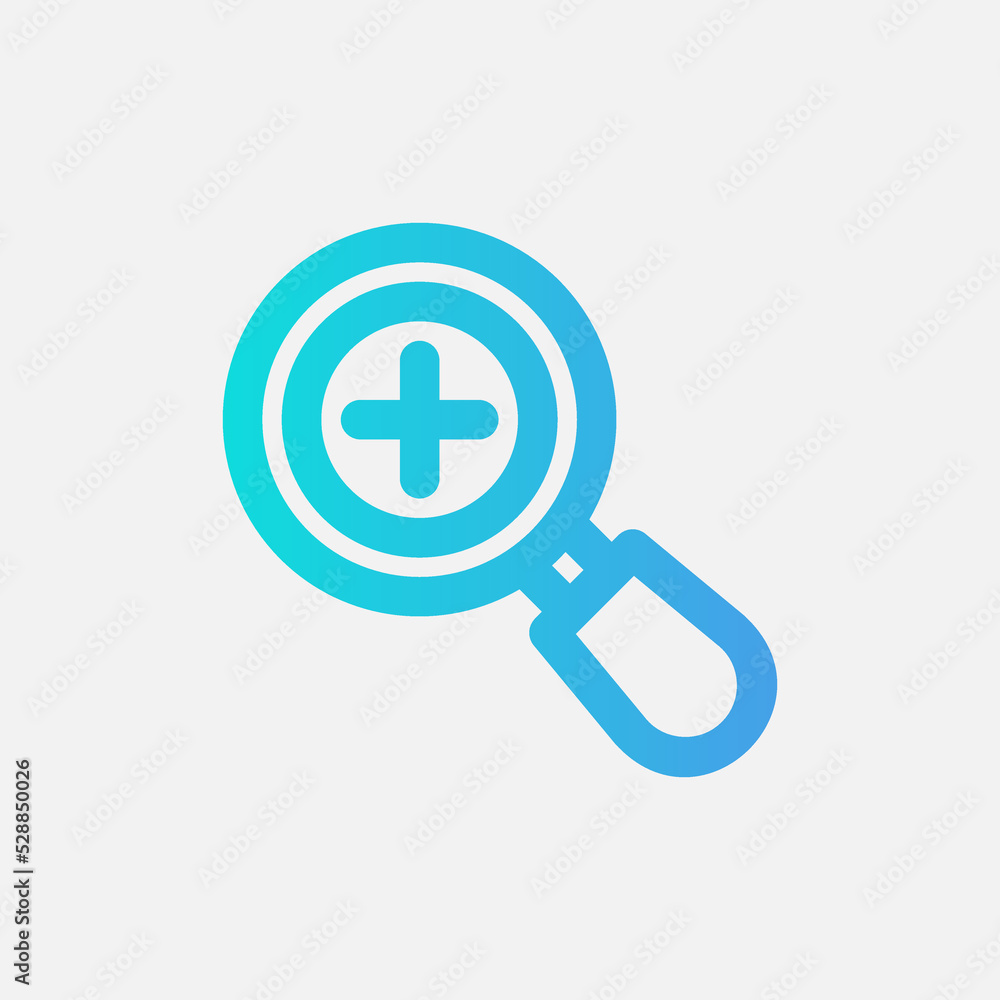 Zoom in icon in gradient style about user interface, use for website mobile app presentation Zoom in icon in gradient style about user interface, use for website mobile app presentation